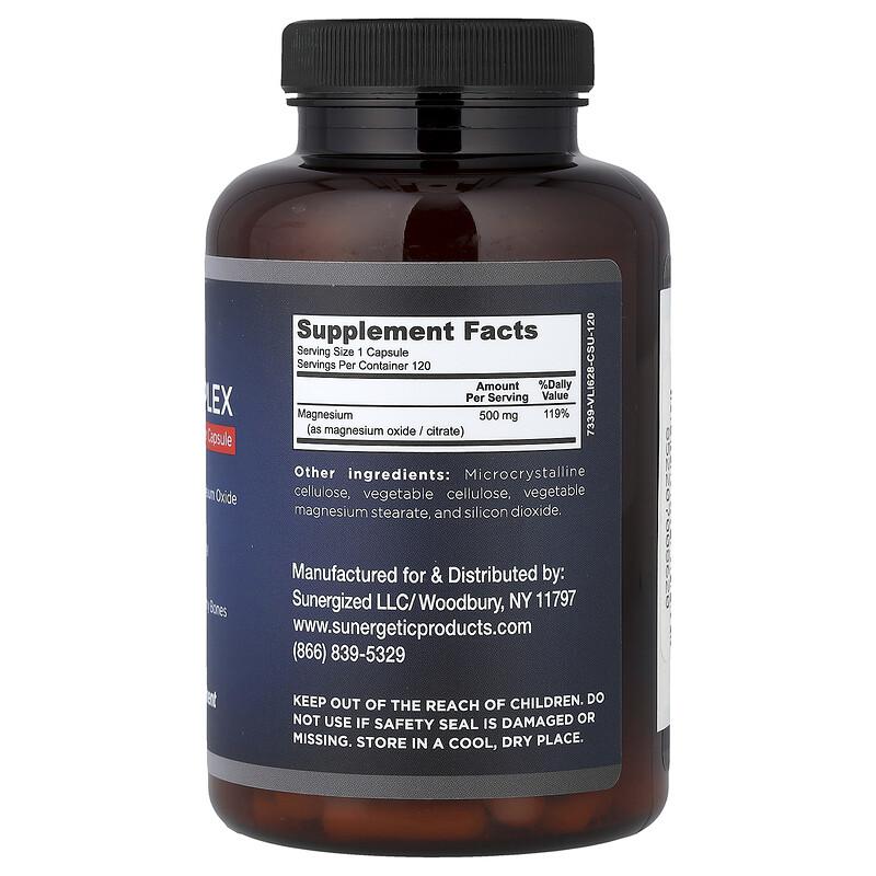 Magnesium Complex, 500 mg, 120 Capsules