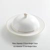 Xiang Chong Gold Rim Single Serving Ceramic Stew Bowl with Lid