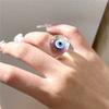 Glückliches Auge Brille Blau Türkisches Böses Auge Ring Party Hochzeit Transparenter Fingerring für Damen Mädchen Herren Mode Y2k Schmuck Ringe