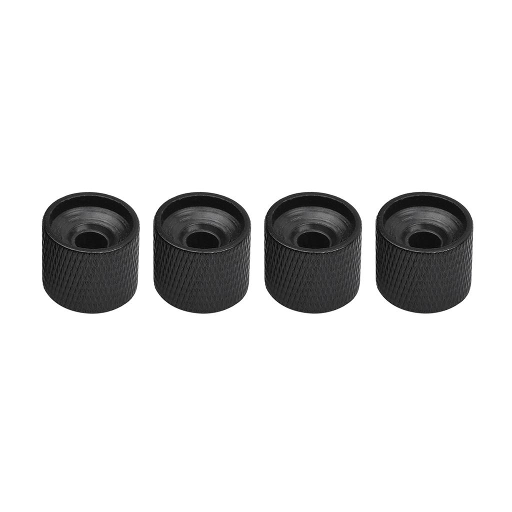 4pcs Metal Volume   Control Knob Dome Knob Set with Inner   Spanner for Electric Guitar Bass
