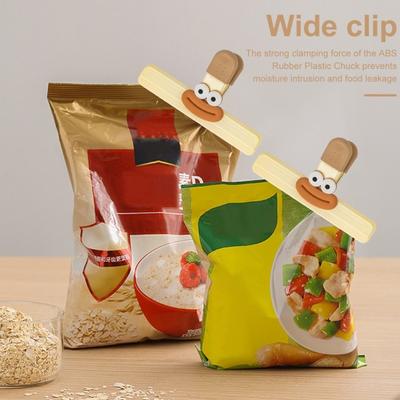 Lebensmittel-Verschlussklammern, Chip-Clips, Lebensmittelbeutel-Clips für den Kühlschrank, originelle Fotos, Lippen in Wurstform, Snackbeutel-Clips für die Küche