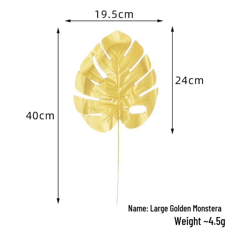 Goldener Monstera-Blatt-Ballon für Hochzeitsdekoration