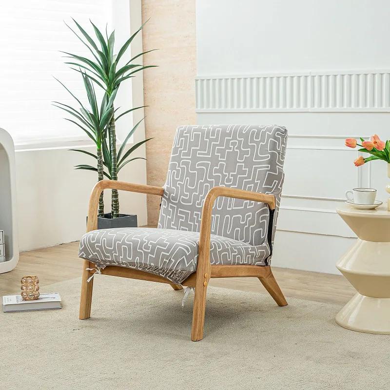 

Еластична накидка на стілець Домашній декор Чохол на крісло-качалку Блискавка Розтяжна Захисна накидка на дерев яне крісло Знімна накидка на сидіння