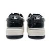 MLB Chunky Liner PU Abrasion Resistant Height Increasing Low Top Skateboard Shoes Unisex Black White Blue 3ASXCA12N-50WHS(Team131-)