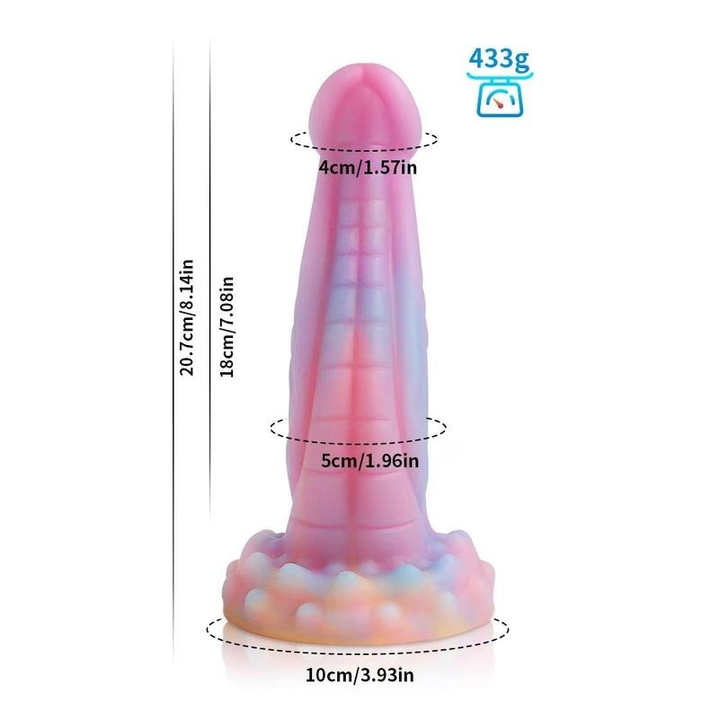 Realistic Night Glowing Anal Plug Luminous Monster Dragon Dildo for Women Men Butt Plug Sexy Dog Shape Sex Toy for Couples