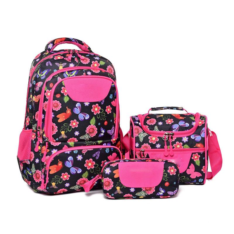 3-Piece School Bag Set, Lightweight Spacious Backpack for Boys  Girls
