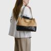 2025 New Model Color-Block Suede-Style Quilted Chain Frosted Leather Underarm Bag, Handbag, Shoulder Bag, Crossbody Bucket Bag