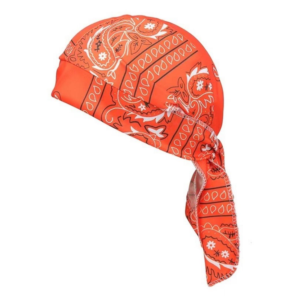 Outdoor Cycling Pirate Cap Street Dance Hip Hop Headscarf Breathable Lightweight Bandana Hat for Men and Women Adjustable Fit
