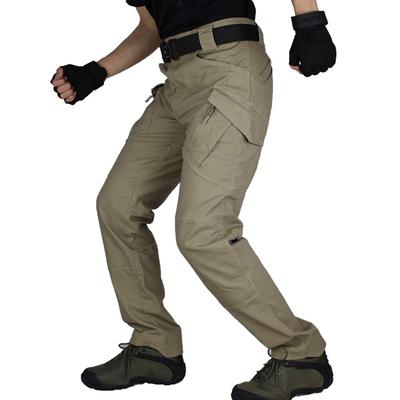 Zuoxiangru Cargo a taktické pracovné nohavice Veľkosť Pánske nohavice, Odolné proti oderu, Multifunkčné, Pružné, Vojenský štýl (Khaki, 2XL)