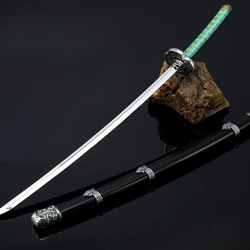 

Japanese Anime Games Peripheral 26cm Wedge Pill Katana Uncut Blade Weapon Model Metal Sword Ornament Crafts Gifts Toys for Kids
