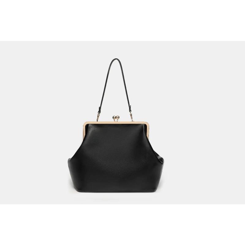 

Chic Designer Style Women Clip Clutch Bag Elegant Evening Purse Large Capacity Shoulder Handbag чёрный