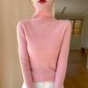 Women's Seamless Slimming Turtleneck Knitwear - Autumn & Winter Velvet Base Layer Sweater.