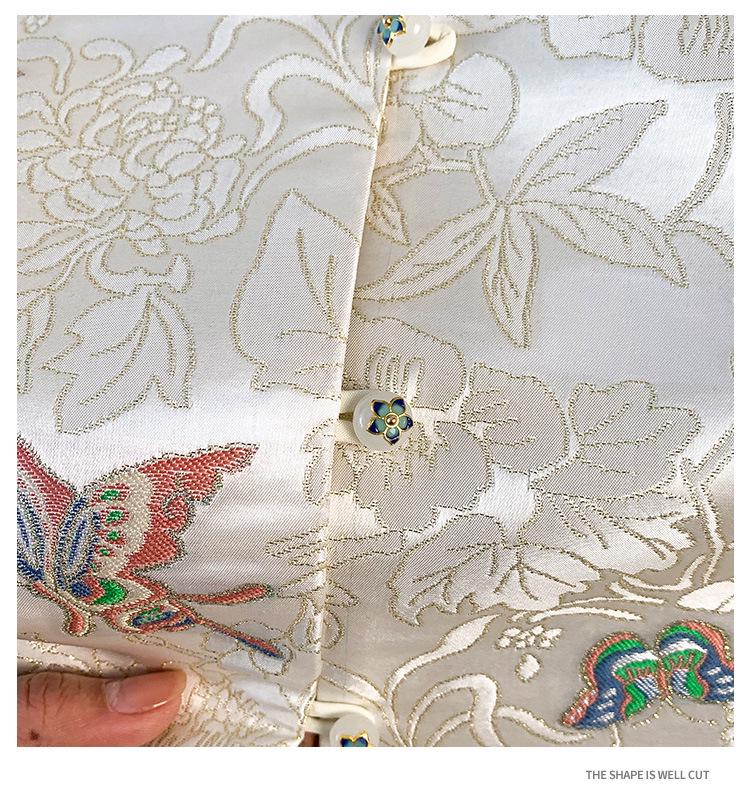 2025 Spring Retro Chinese Sleeveless Waistcoat with Stand Collar & Embroidery