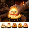 Slow Rebound Dumpling Toys 1/5Pcs Christmas Stress Relief Toy, LED Glowing Squeeze Toy with Steamer, Santa Snowman Reindeer Gingerbread Man