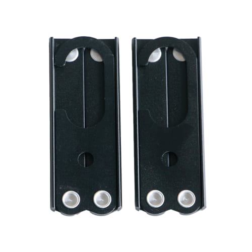 RODGERS Folding Hangers (Black, Set of 2) Aluminum Portable Travel Hangers, Foldable, Portable Laundry Hanger, Convenient, Lightweight, Multifunctiona