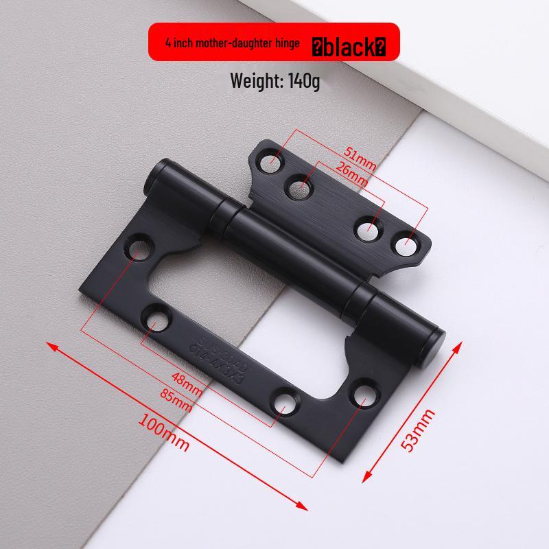 Automatic Stainless Steel Spring Hinge with Invisible Buffer for Wooden Doors