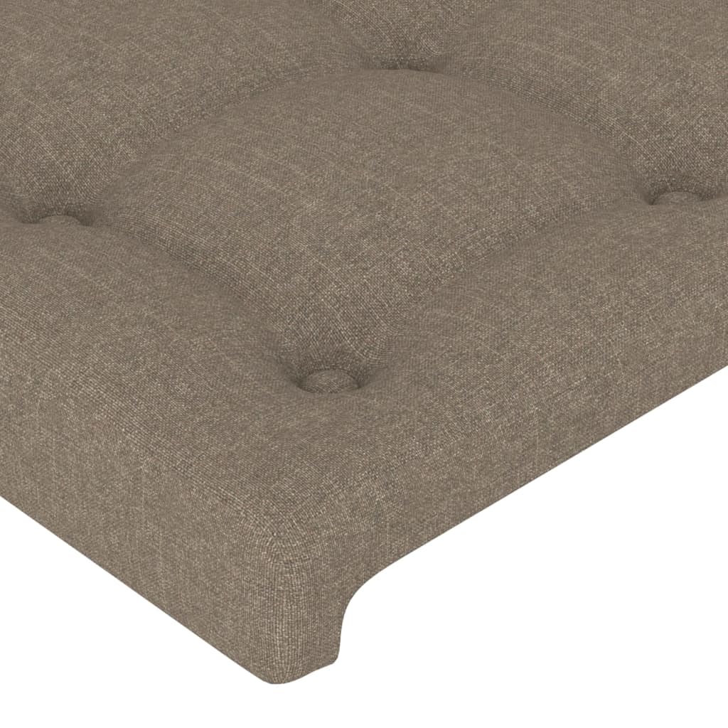 Vidaxl Zagłówek Uszak, Taupe, 163X23X78/88 Cm, Tkanina