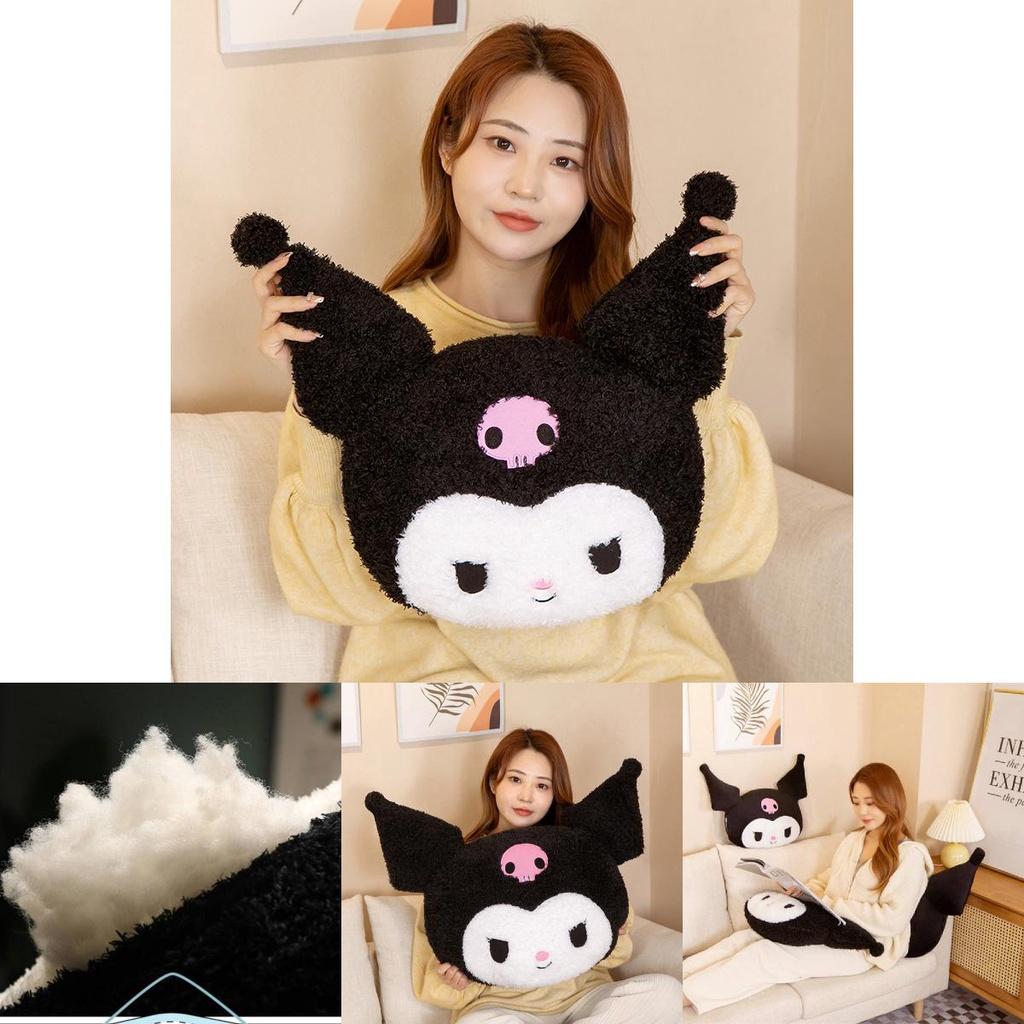 Soft Plush Kuromi Pillow Cute Sanrio Decoration For Gift
