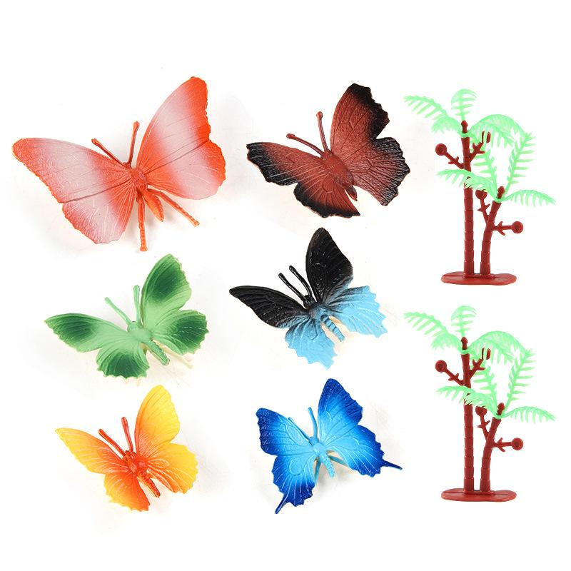 Simulare Insectă Model Animal Set 8 Piese Fluture Set 6 Piese Gândac Scorpion Furnică Centiped Ornament Static Jucărie