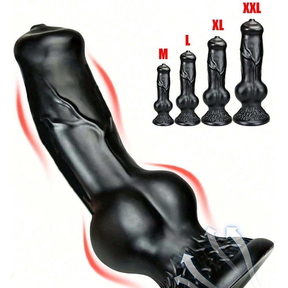 Realistic Huge Dog Dildo Anal Plug With Suction Cup Silicone Big Butt Plug Prostate Massager Adult Sex Toys for Men Women sextoy