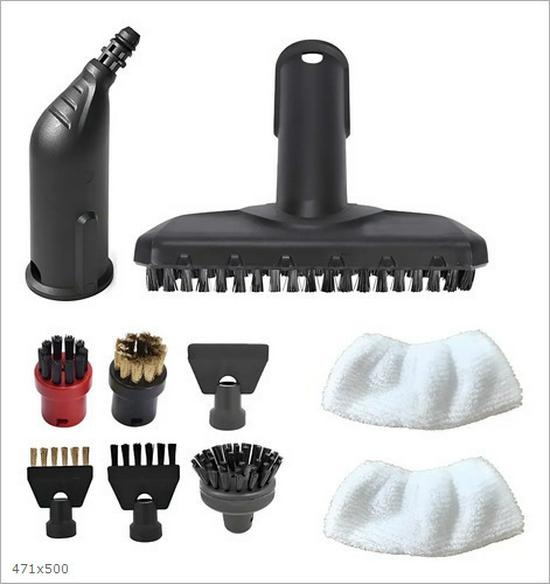 Cloth Mop Cover and Brush Set for Karcher SC1-SC5 Steam Cleaners