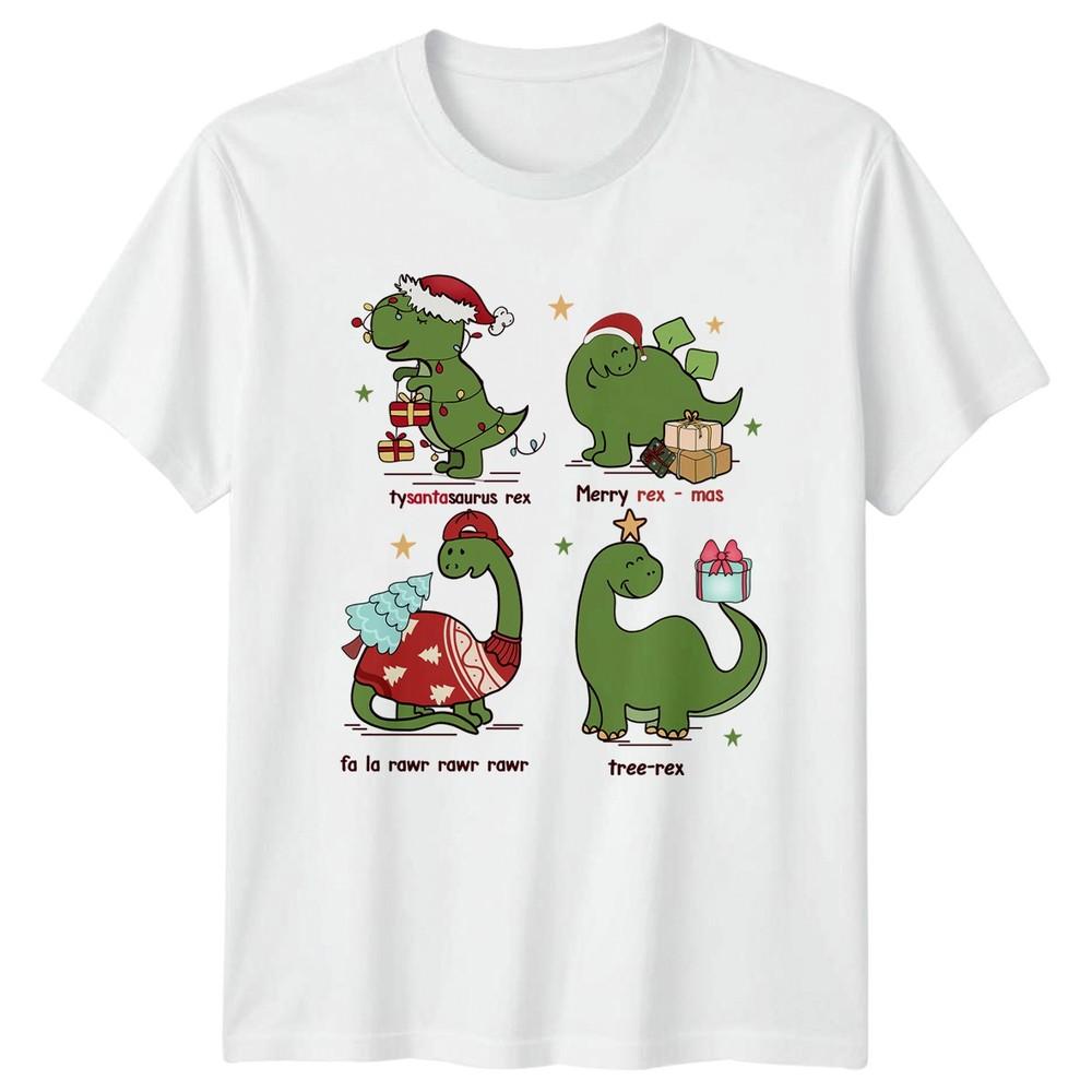 Tysantasaurus Rex Merry Rex Mas Fa La Rawr Rawr Rawr Tree Rex Christmas Tee S