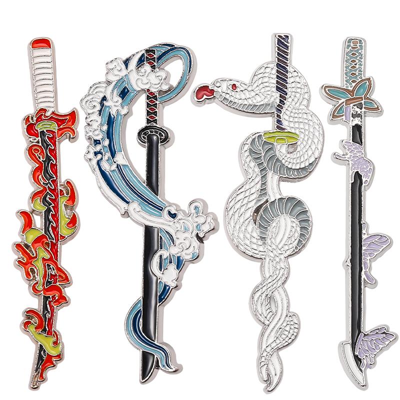 3-6pcs/Set Anime Collection Enamel Pins Custom Cartoon Character Brooch Lapel Badge Cute Jewelry Gift for Fans