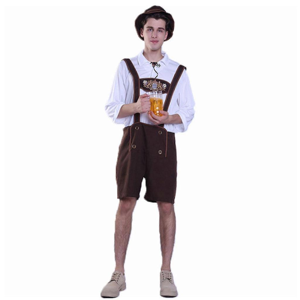 2023 New Mens Oktoberfest Leather Pants German Bavarian Oktoberfest Party Costume