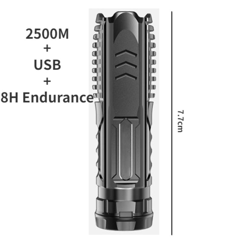 Lanterna Multifuncțională Reîncărcabilă USB Portabilă de Exterior pentru Acasă Lanterna Mică Camping Lumină de Urgență Lanterna Autodefensivă