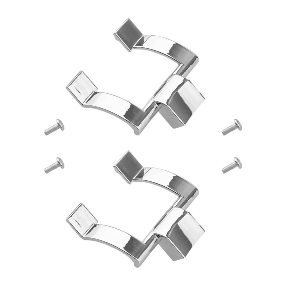 Shower Handle Bracket Set Zinc Alloy for Replacement Includes Screws for Convenient Installation On Various Doors