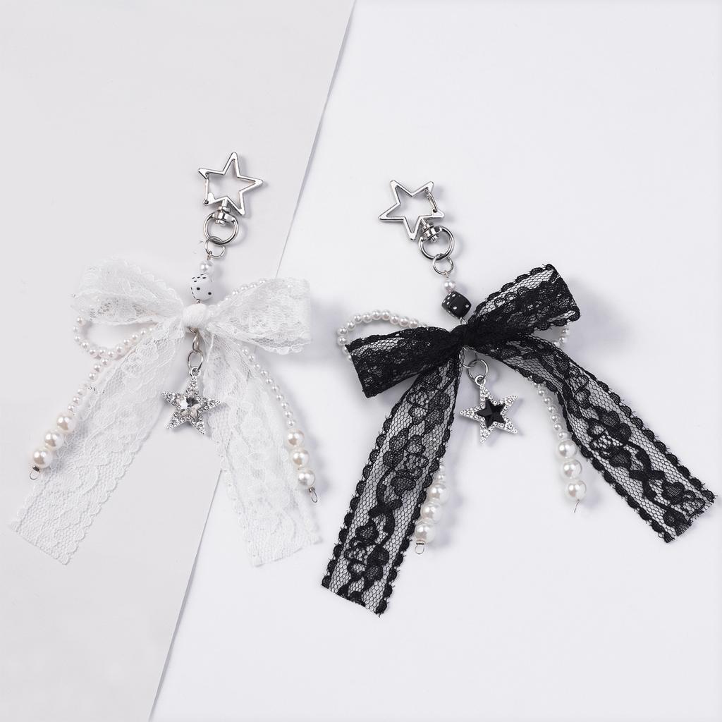 Aesthetic Keychain Charms Bows Keychain for Women Bag Purse Handbags Backpacks Charms Accessories Valentines Day Gifts