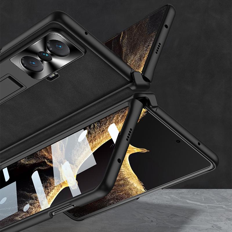 GKK For Honor Magic Vs 5G Case Magnetic Hinge Matte Phone Cover with Tempered Glass Film