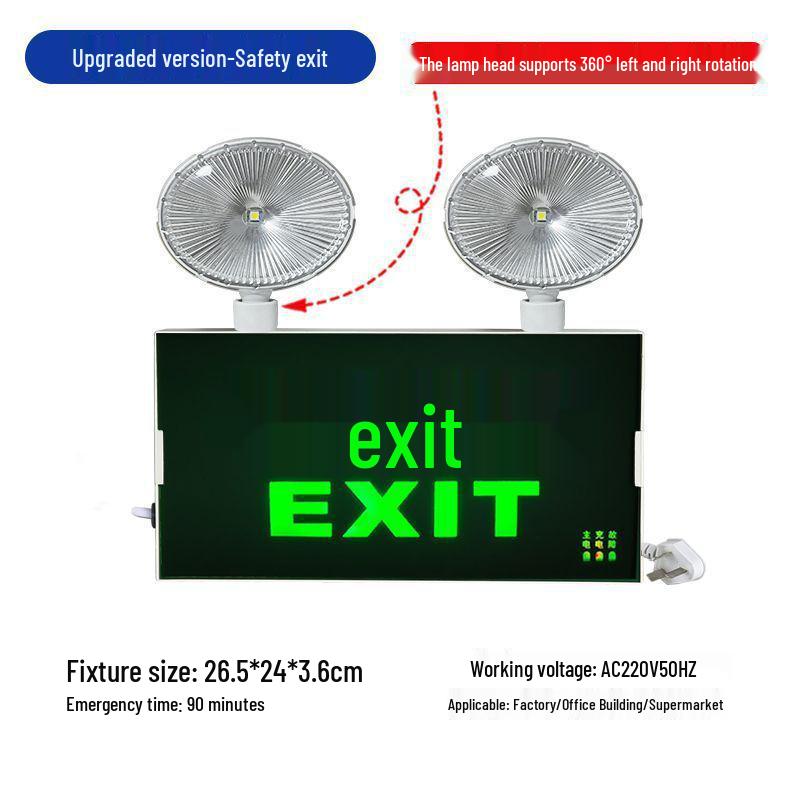 Two-in-One LED Emergency Fire Exit Light