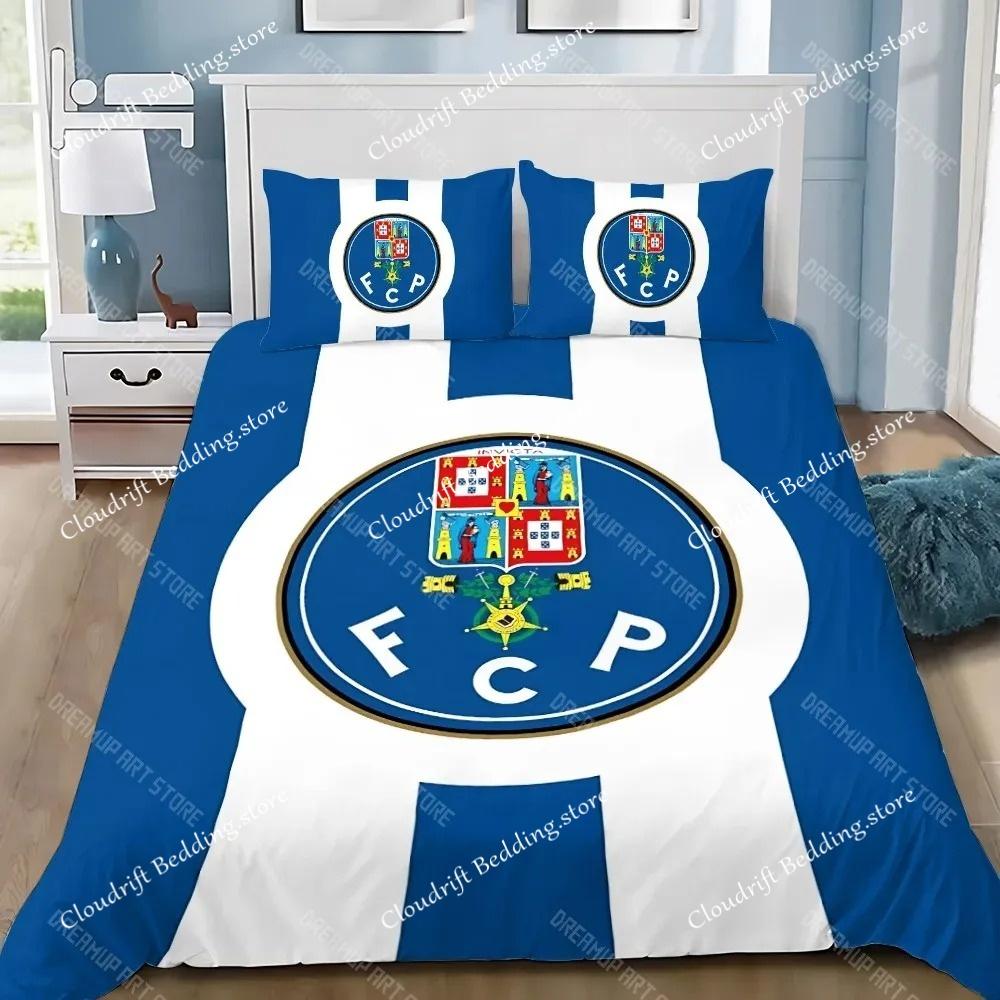Duvet Cover Pillowcase Bedding Set Football Club FC P-Portos Adult Boy Girl Bedroom Decoration Children Single Double Large Size