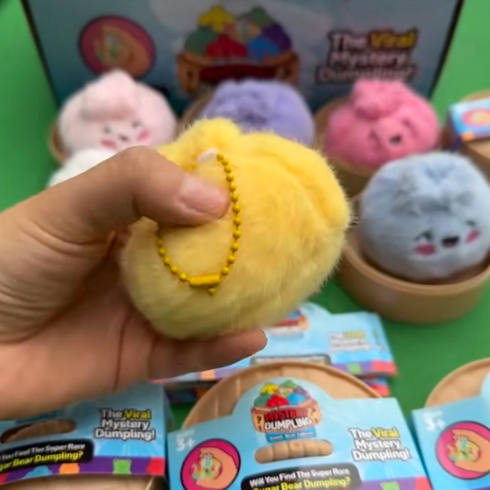 Portachiavi Peluche Panino al Vapore Giocattolo Morbido da Spremere Ciondolo Borsa Bao Kawaii Decorazione da Scrivania Adorabile Regalo Creativo Per Adolescenti e Adulti