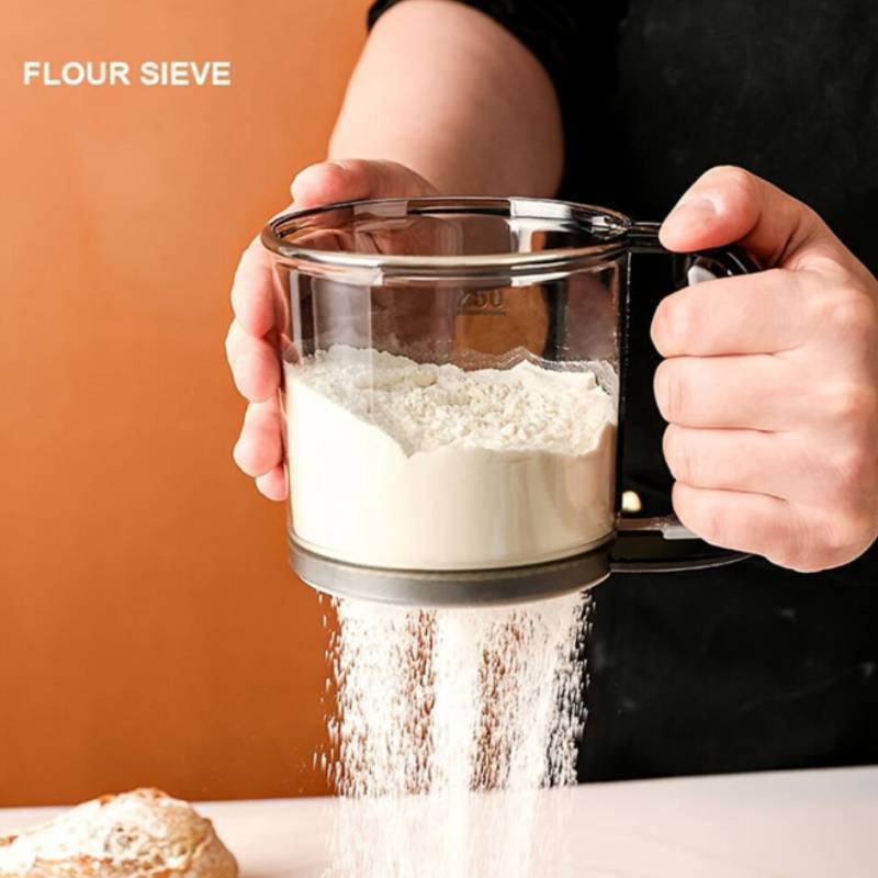Modern Minimalist Flour Sifter With Mesh Filter For Baking And Cooking Enthusiasts