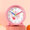 Early Childhood Alarm Clock for Students Special Children's Time Management for Boys and Girls To Go To School. Metal Bedside Mute Clock