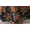 Floral Print Vintage Maxi Dress for Women Plus Size Spring Summer Loose Long Dress