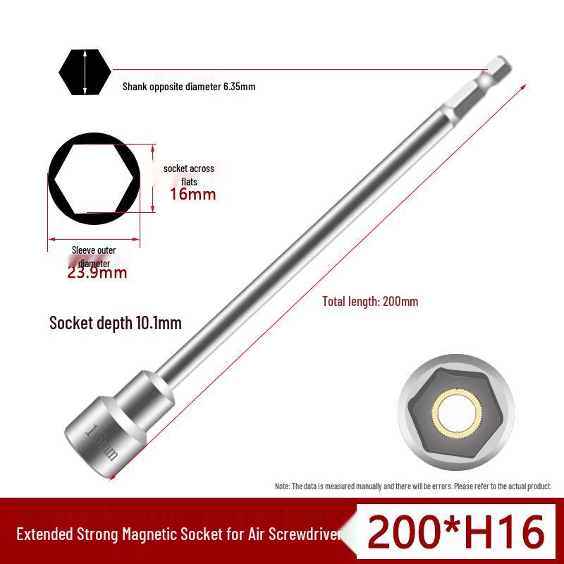 Magnetic Impact Wrench Socket Hex Bit for Electric Drill & Pneumatic Screwdriver