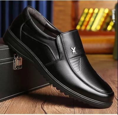 Zapatos de Cuero Negocios Nuevo Zapatos Casuales de Charol para Hombre Transpirable Suela Blanda Mediana Edad y Ancianos Papá Zapatos de Vestir Hombres