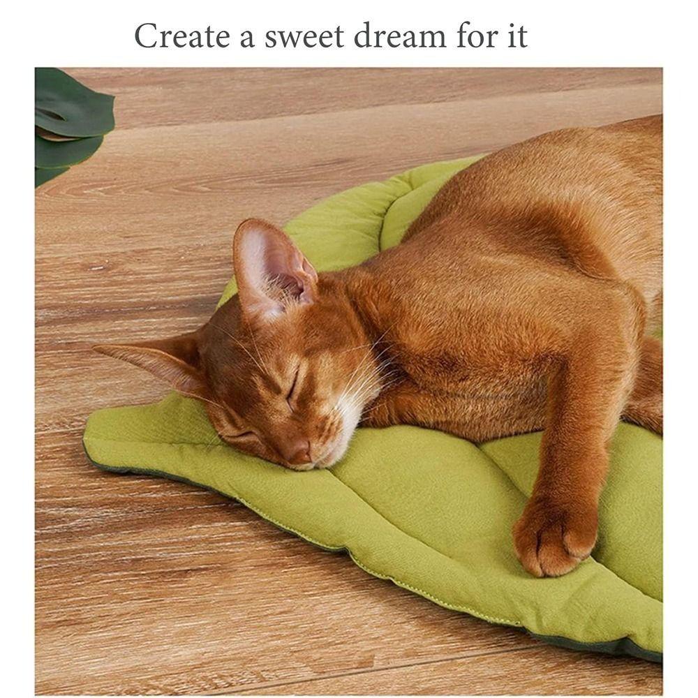 Leaf Shaped Cat Bed Soft Cotton Pet Bed New Cat Nest Pet Accessories