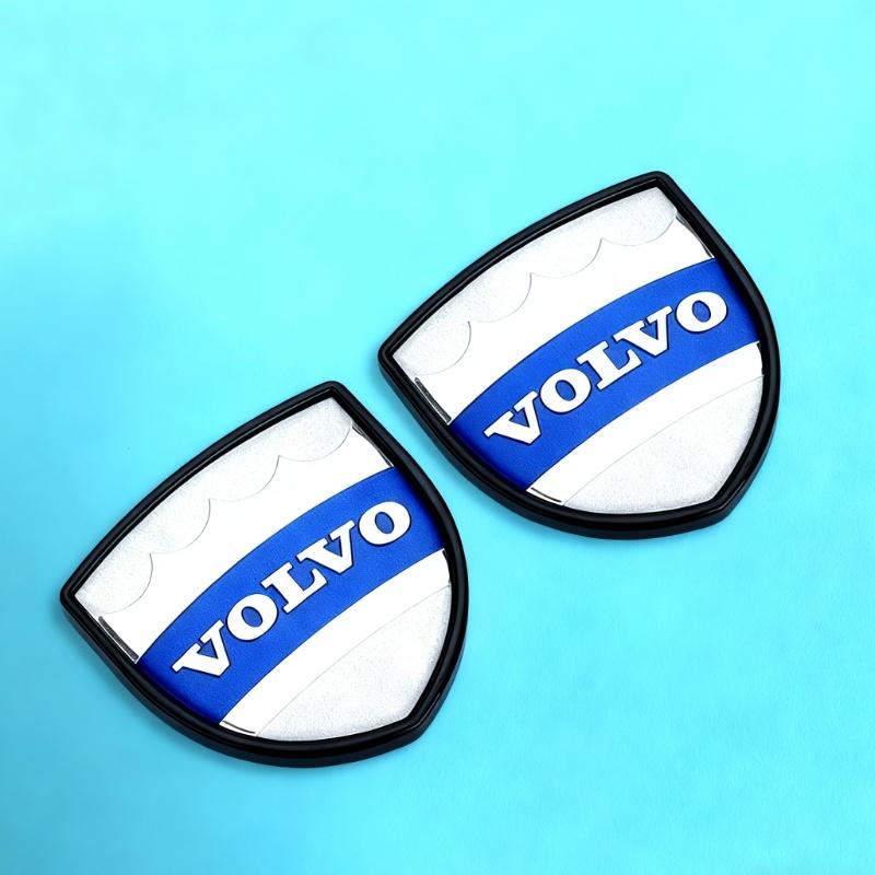 2 Stück Metall Auto Schild Logo Seitenkarosserie Heck Kofferraum Aufkleber Für Volvo AWD V50 S60 XC60 S40 XC40 XC90 V60 S80 S90 V90 V70 T6 T8