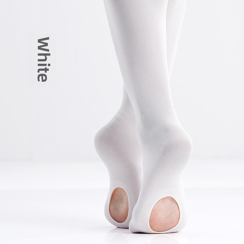 Spring/Summer Children's 60D Dance Socks: Thin Velvet Ballet Pantyhose, Anti-Hook, White