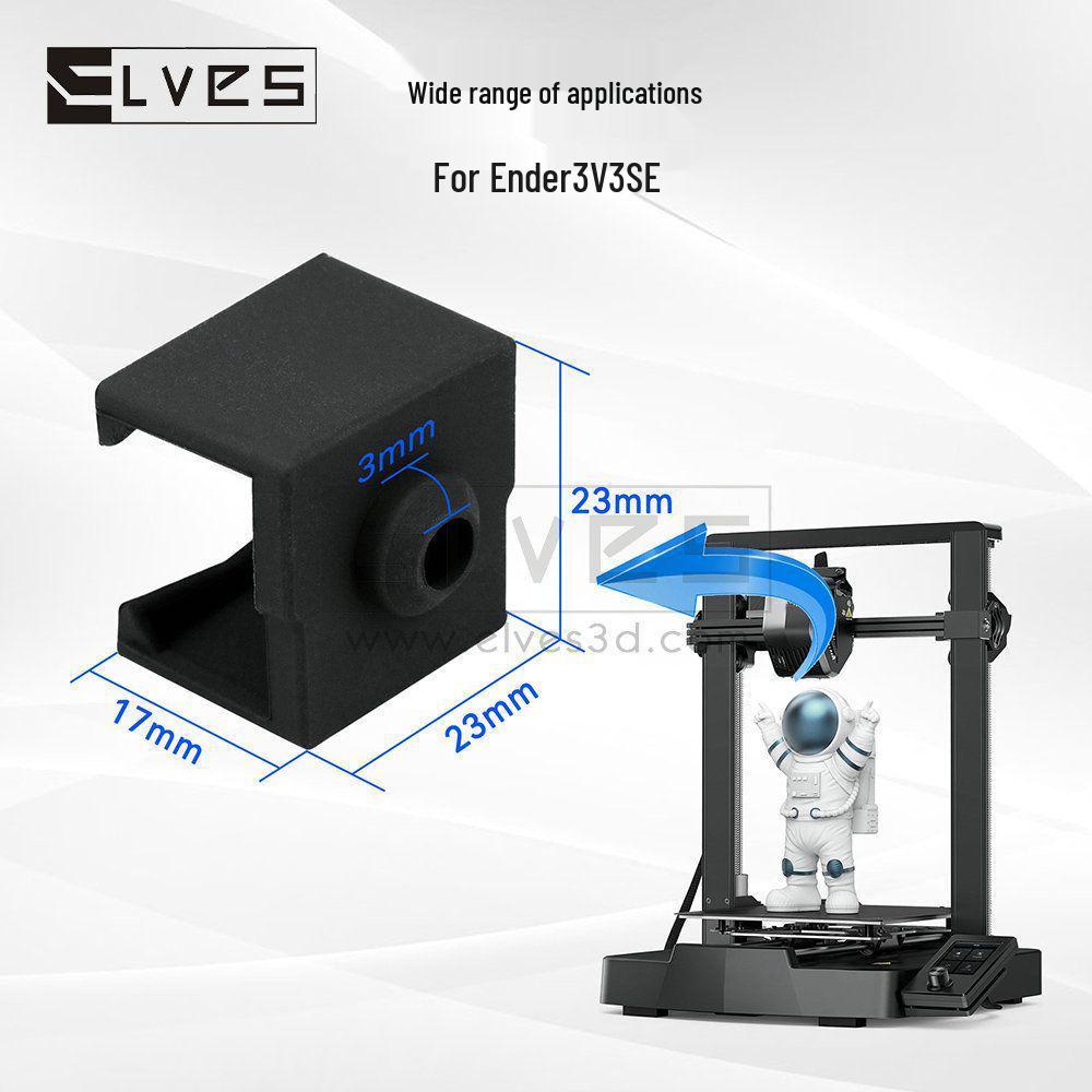 Ender-3 V3 SE High-Temp 3D Printer Nozzle Kit with 24V 40W Heating Block