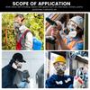 Respirator Mask Half Facepiece Gas Mask with Safety Glasses Reusable Professional Breathing Protection Against Dust Chemicals