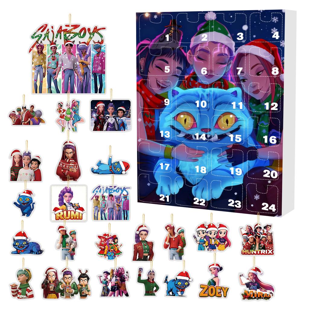 Adventní kalendář obsahuje 24 dárků, adventní kalendář pro panenky s roztomilými figurkami, odpočítávací kalendář s hračkami s překvapením, sběratelské figurky dárek pro děti