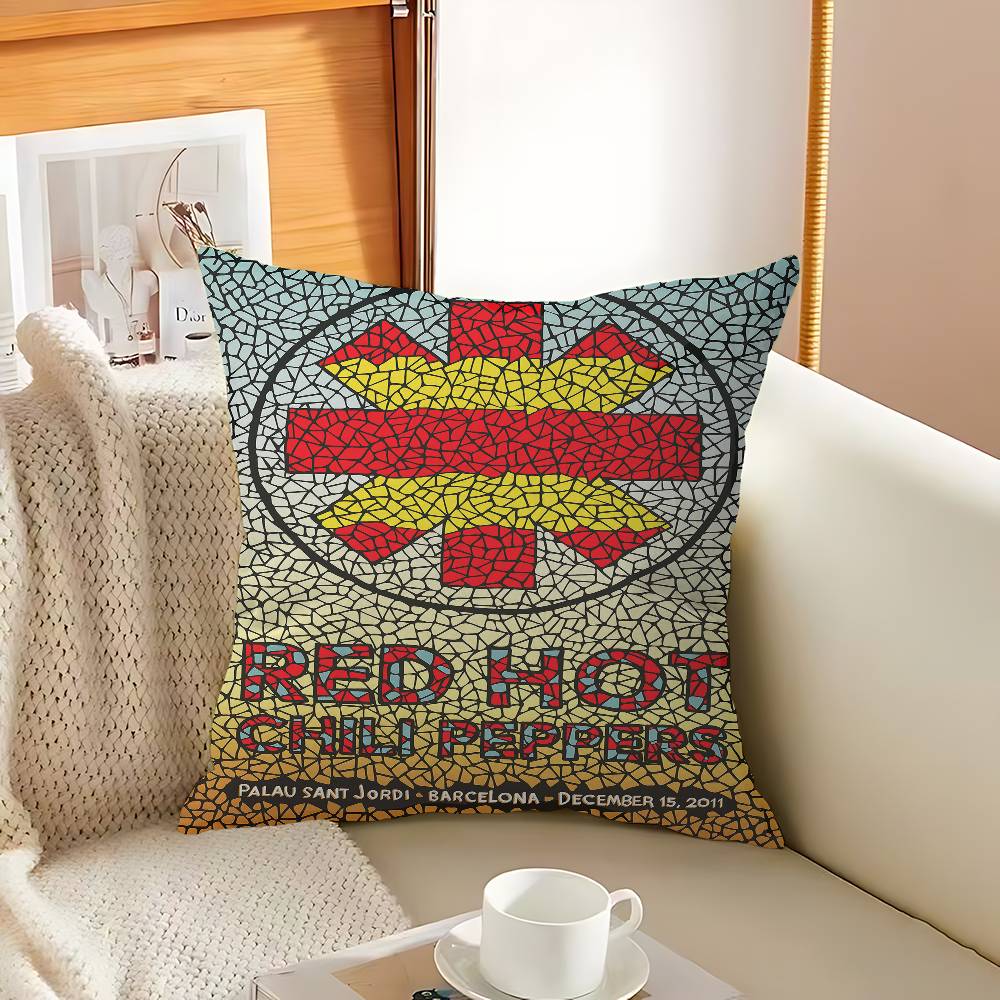 Rock Band Red Hot C-Chili P-Peppers Cushion Cover Polyester Sofa Cushions Decorative Throw Pillows Home Decoration Pillowcover