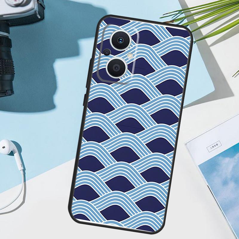 Japanese Style Floral Texture Cover For OPPO Reno 11 Pro 10 12 13 14 14F 13F 12F 11F 7 8 Lite OPPO Find X6 X5 X8 X9 Pro Case