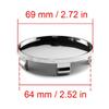 Wheel Center Cap Outer Diameter 69mm Inner Diameter 64mm 4pcs Silver DIY Wheel Cover Center Cover