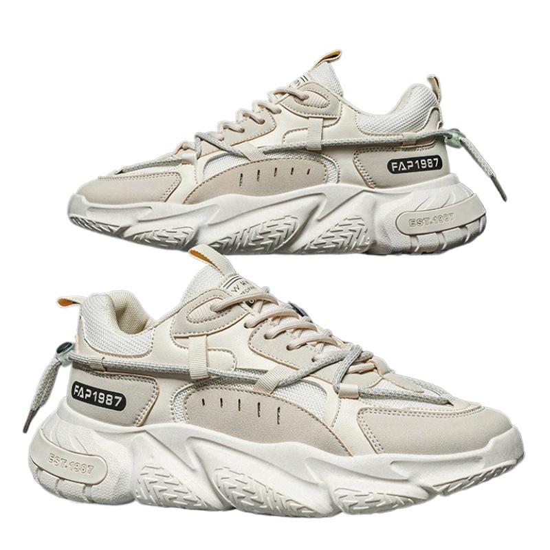 Frühling und Herbst Mode Neue Herren Freizeit-Sportschuhe Trendig und vielseitig Atmungsaktiv und höhenvergrößernd Herrenschuhe